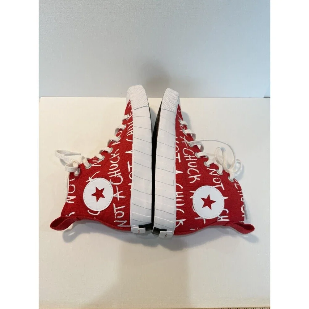 Converse UNT1TL3D High Not A Chuck Boys Size 4.5Y Red Athletic Shoes Sneakers